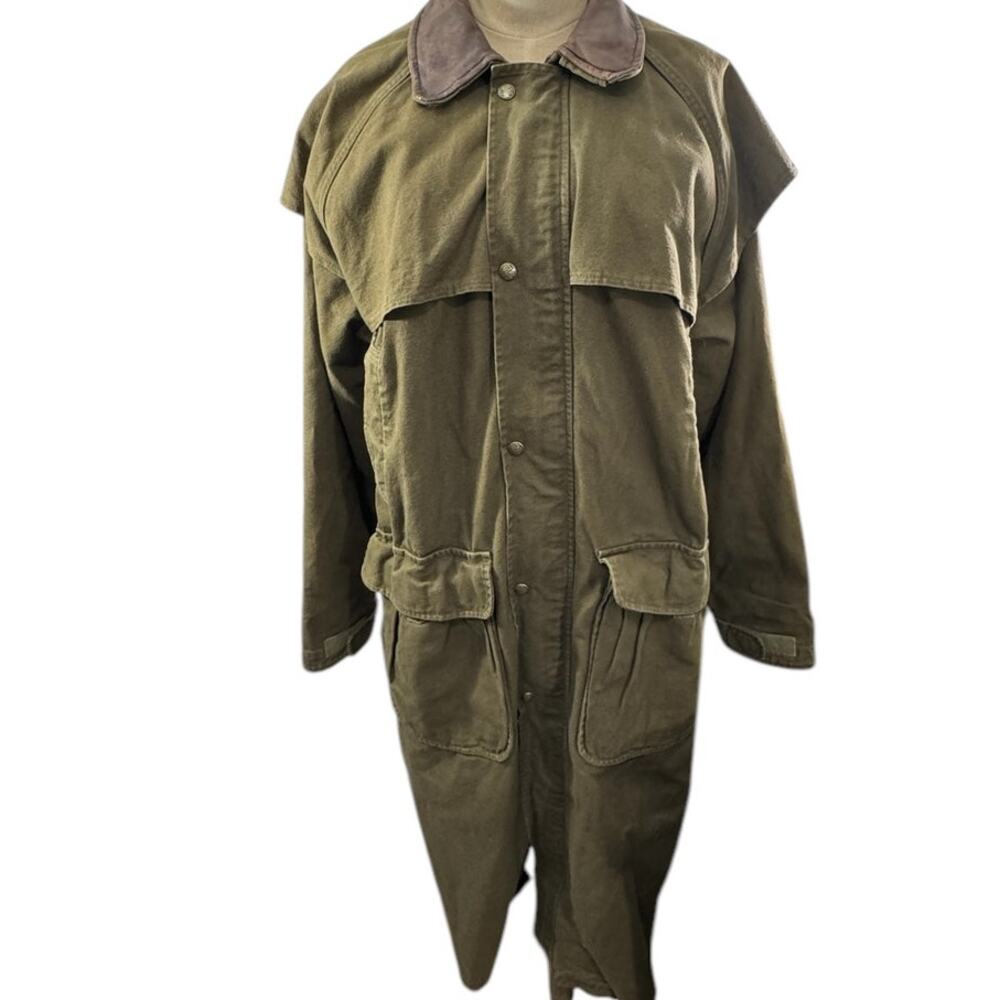 "Woolrich" VNTG Aztec Wool Lined Trench‎ Barn Chore Horses 1883 1923 Coat SZ M
